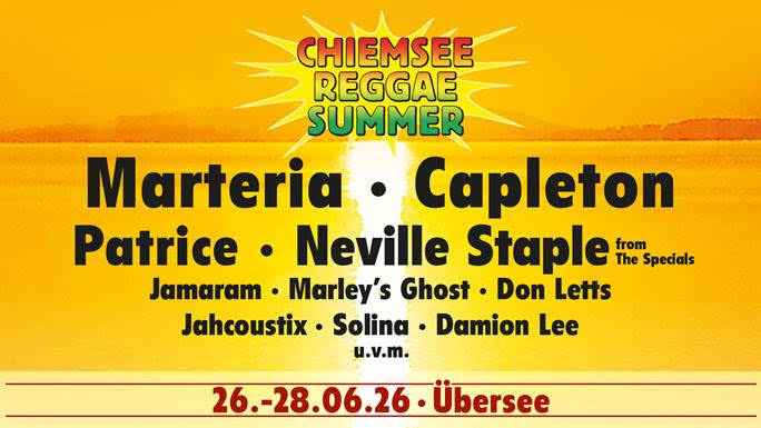 Steigt Ende Juni 2026: der Chiemsee Reggae Summer.