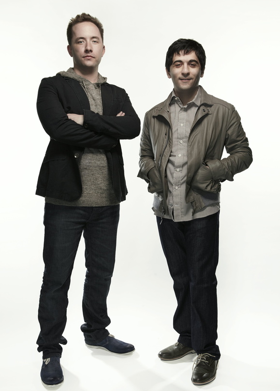 Kaufen im Musikbereich zu: Drew Houston (links) und Arash Ferdowsi, die Dropbox-Gründer