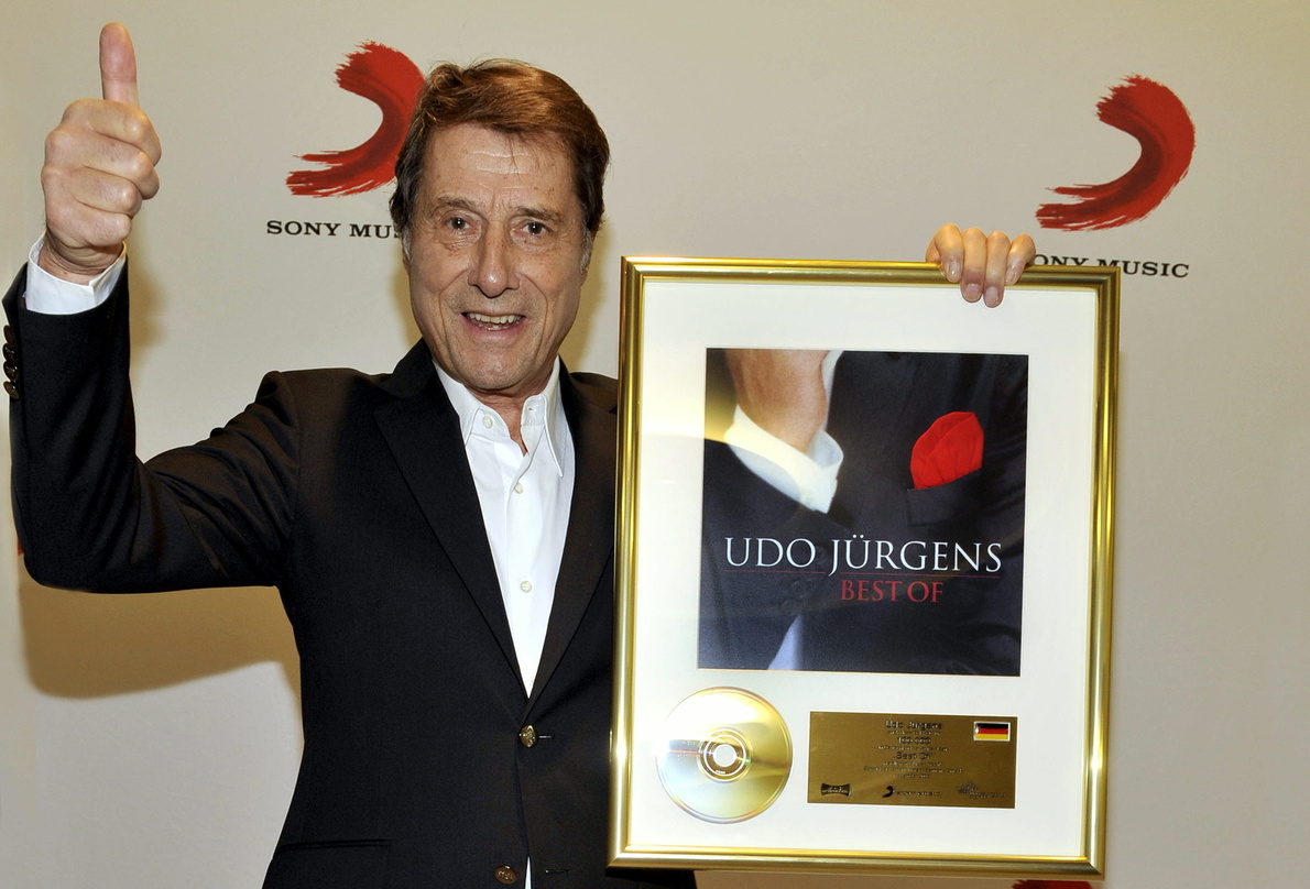 Bei der Gold-Verleihung: Udo Jürgens