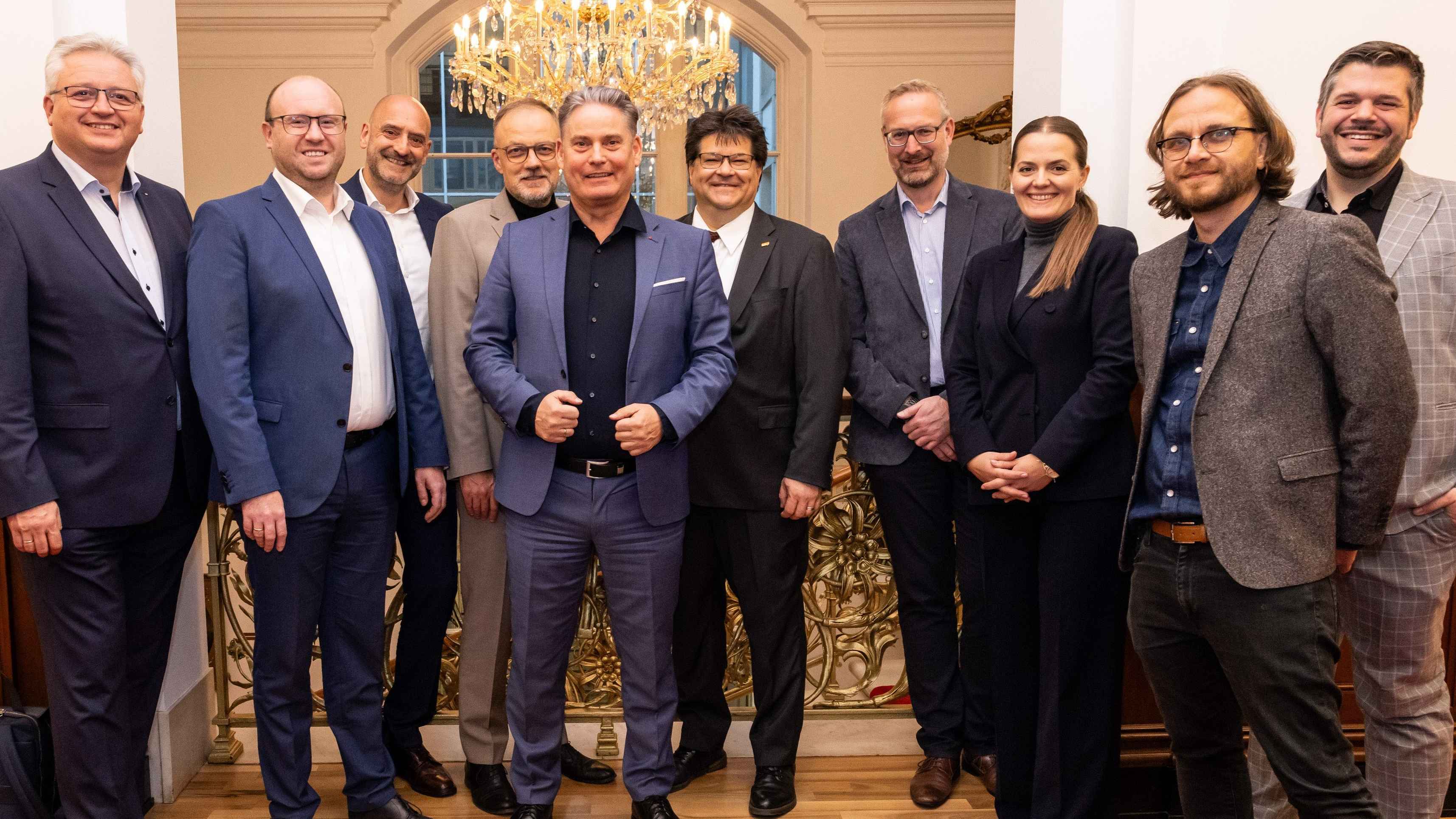 Trafen sich zum dritten Parlamentarischen Abend des Forums Veranstaltungswirtschaft in Berlin (von links): Stephan Lemke (Vizepräsident EVVC), Henning Könicke (Geschäftsführender Vorstands...