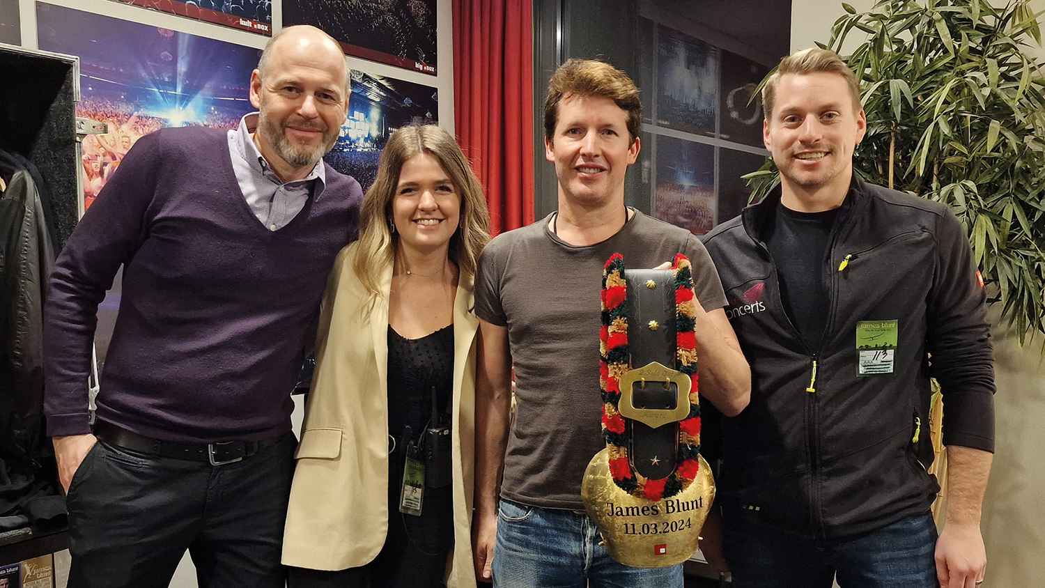 Posierten für ein Foto (von links): Florian Fülle (Leitung Entertainment, Logen & Controlling bigBox Allgäu), Lena Angerer, (Veranstaltungsleitung Entertainment/Ticketing bigBox Allgäu), J...