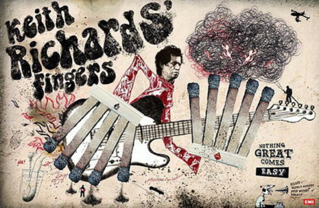 Gegen Brennerpiraterie: EMI-Kampagne mit Keith Richards