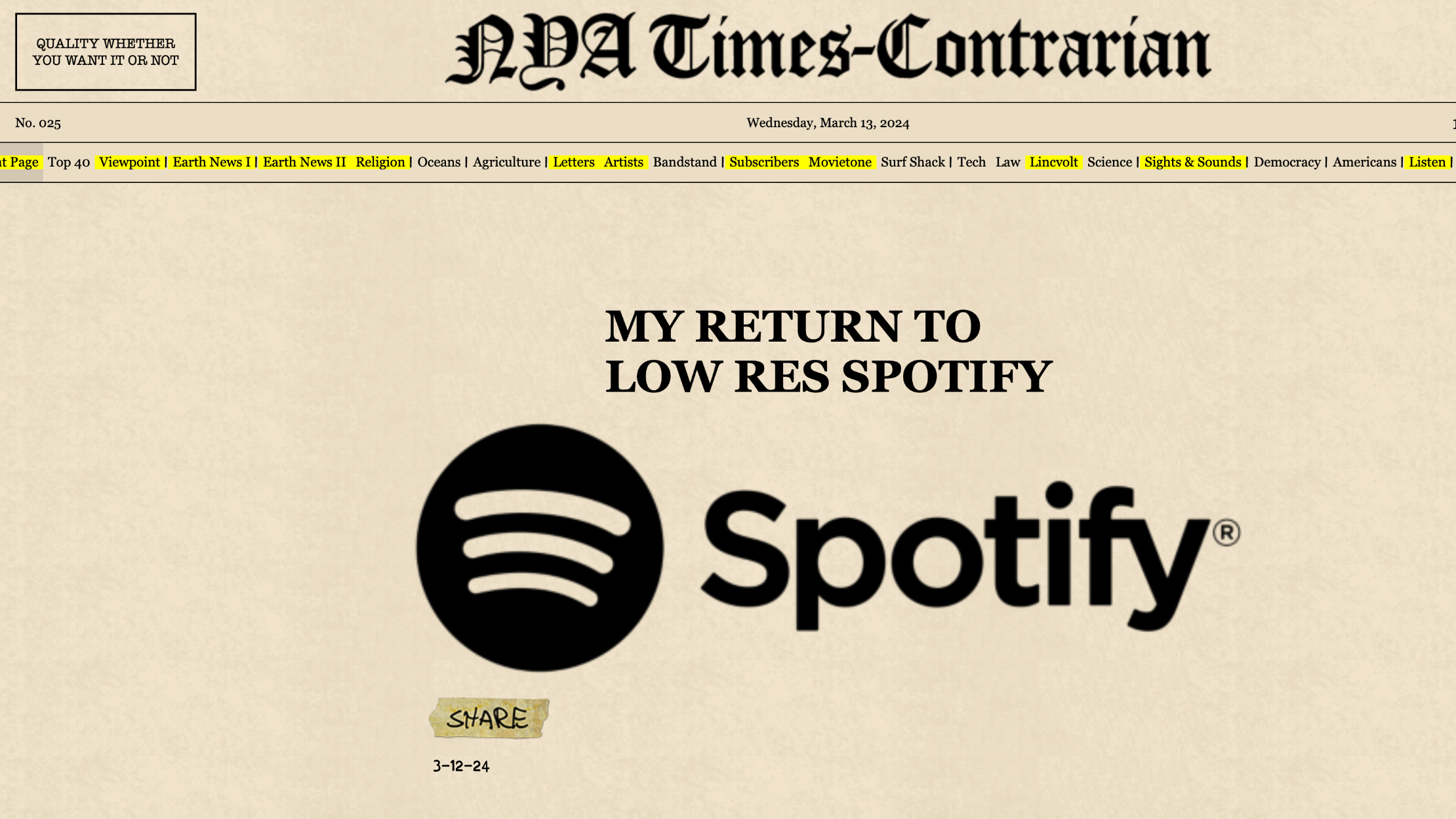 Widerwillige Rückkehr: Neil Young kündigt auf seinen Blogseiten an, seine Aufnahmen künftig wieder bei Spotify verfügbar machen zu wollen.