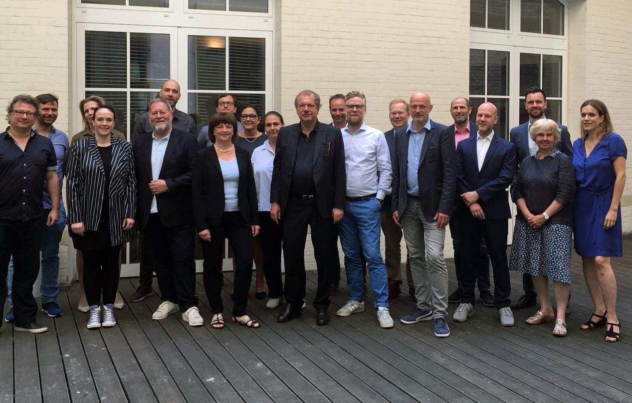 Tauschten sich aus (von links): Ulrich Amling (Tagesspiegel), Michael Wallies (Initiative Musik), Birga Köhler (Büro Gitta Connemann MdB), Désirée J. Vach (VUT), Dieter Gorny (Initiative M...