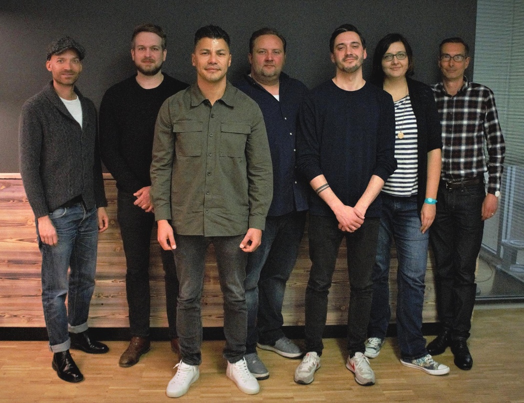 Neue Partner (von links): (Universal Music Publishing), Chris Raab (Ganoven Publishing/Haus 2000), Kaled Ibrahim, Nicolai Bader (Sepp Publishing), Patrick Pitz und Ulrike Liero (beide Univ...
