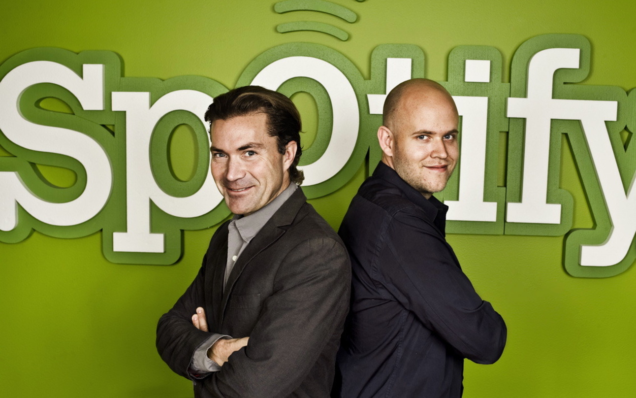 Reagieren auf die Kritik nach dem US-Markteintritt: Martin Lorentzon (l.) und Daniel Ek