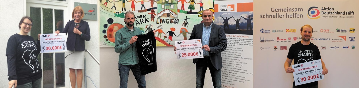 Freuten sich über die Scheckübergabe (von links): Janine Döll (BAG W-Geschäftsstelle), Werena Rosenke (BAG W-Geschäftsführerin), Michael Lammel (SKM Lingen) mit Hermann-Josef Schmeinck (Ge...