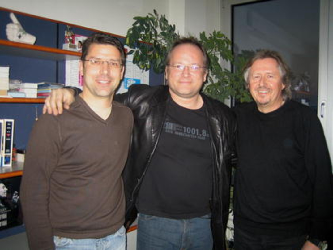 Hoffen auf noch viele Hits in Deutschland und Österreich (v.l.n.r.) Rainer Bischof, Alexander Kahr und Jörg Fischer