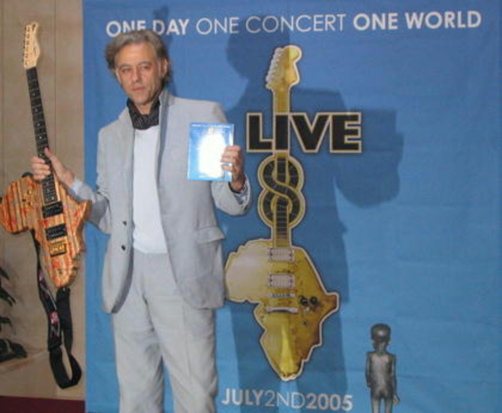 "Man for Peace": Bob Geldof