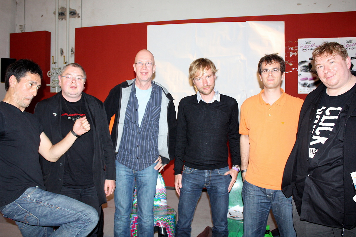 Führten die Wertediskussion fort (von links): Mark Chung, Lars Sobiraj, Micki Meuser, Tim Renner, Christian Hufgard, Stefan Herwig