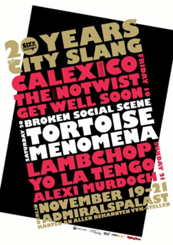 Blickt an drei Tagen auf 20 Jahre Labelgeschichte zurück: Das City-Slang-Festival im Admiralspalast