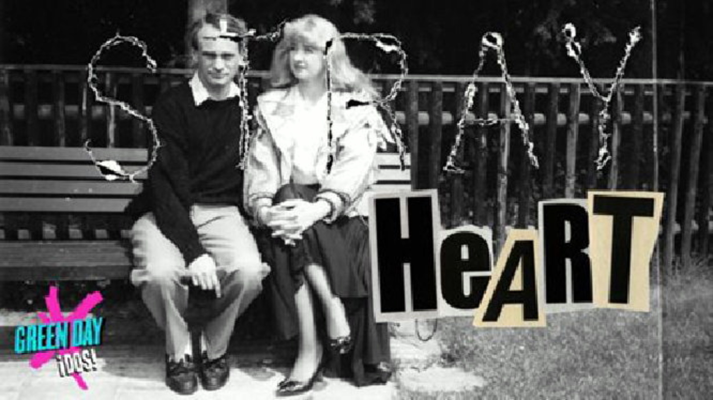Blickfang mit Hörproben-Option: Plakatmotiv zum Green-Day-Song "Stray Heart"