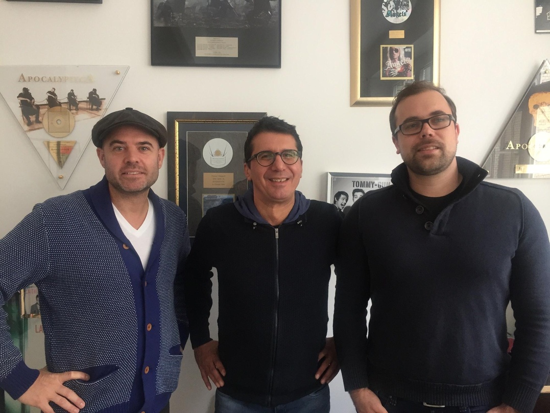 Neue Partner (von links): Ulysses Hüppauff (Odyssey Music Network), Alexander Seidl (Aviator Management) und Björn Meyer (Odyssey Music Network)