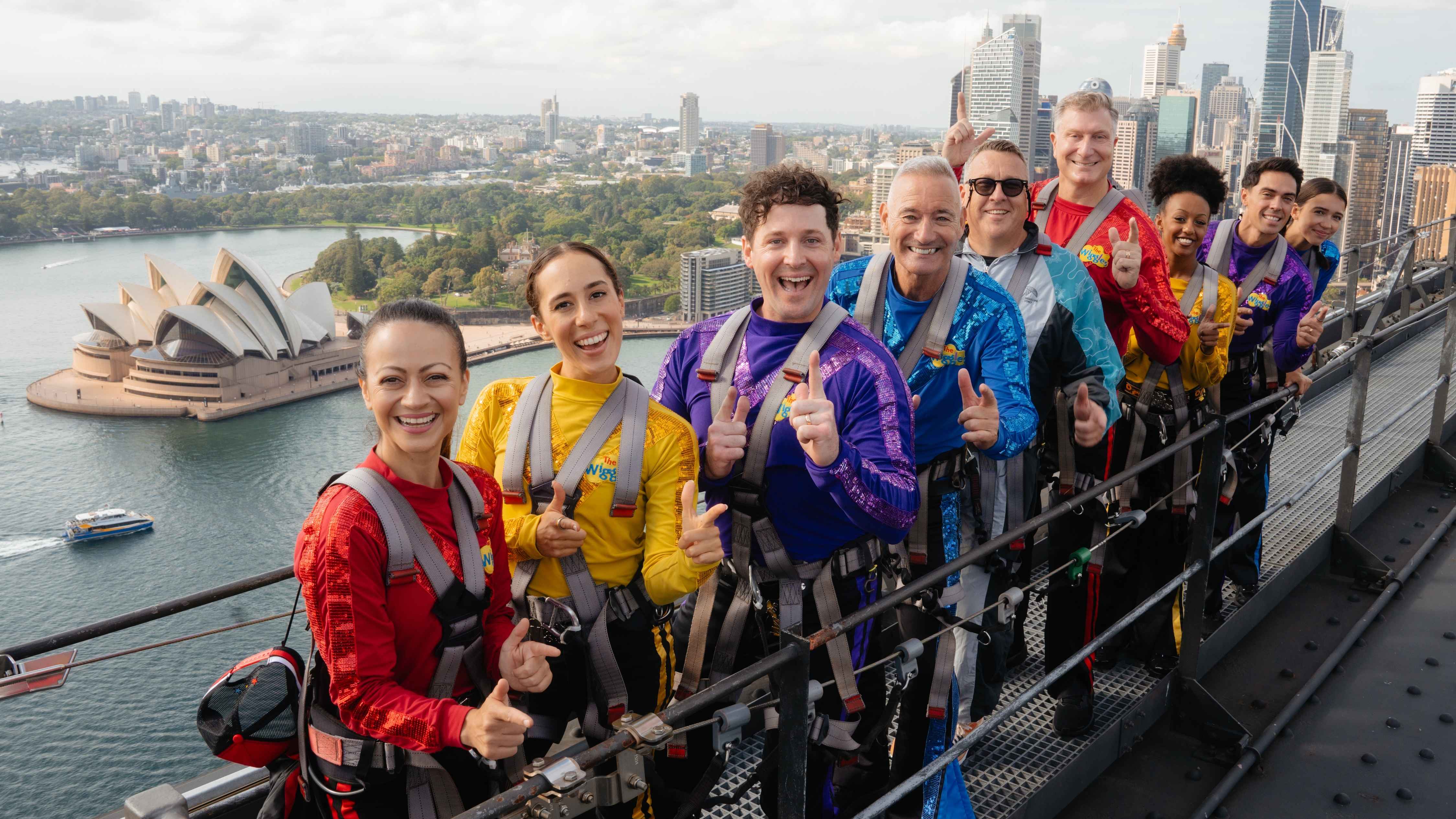 Beim Klettern in Sydney: die Wiggles.