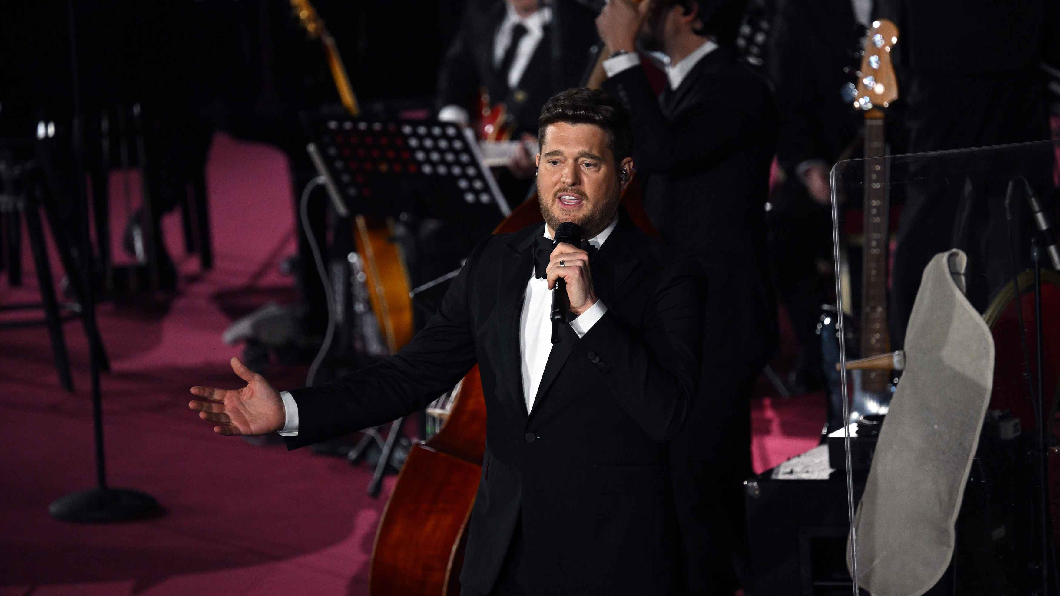 Sein "Christmas"-Album steht wieder auf Rang eins: Michael Bublé, hier bei einem Weihnachtskonzert im Vatikan am 6. Dezember.