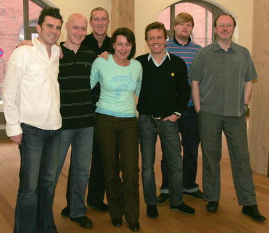 Das Warner-Team (v.l.n.r.): Stefan Harder, Norbert Rudnitzky, Alexander Maurus, Rita Fluegge-Timm, Bernd Dopp, Andreas Weitkämper und Walter Gröbchen, es fehlt Lars Ingwersen