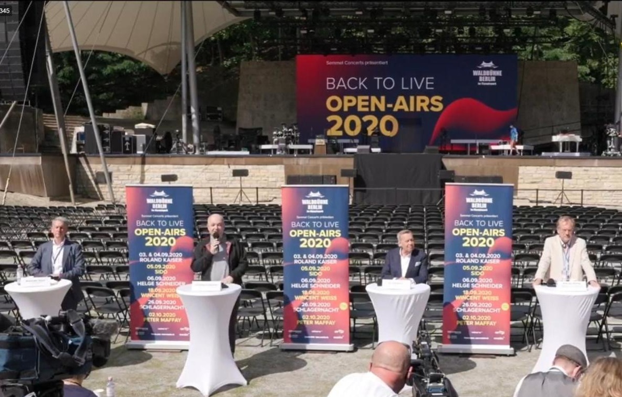 Bei der Pressekonferenz (von links): Alexander Ruoff, Dieter Semmelmann, Roland Kaiser und Jens Michow