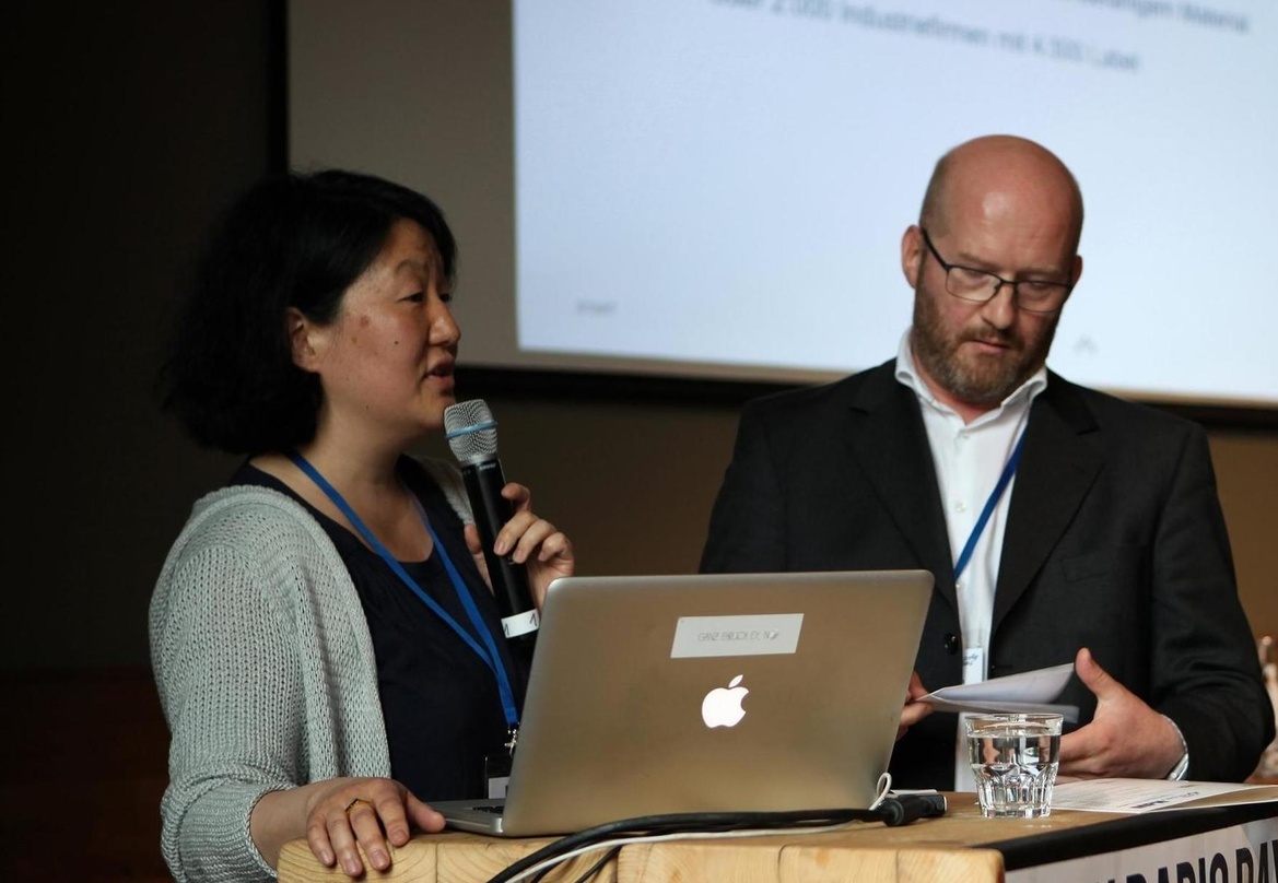 Präsentierten Neuigkeiten des Musik Promotion Networks: Agnes Chung und Jöran Plesch von Phononet