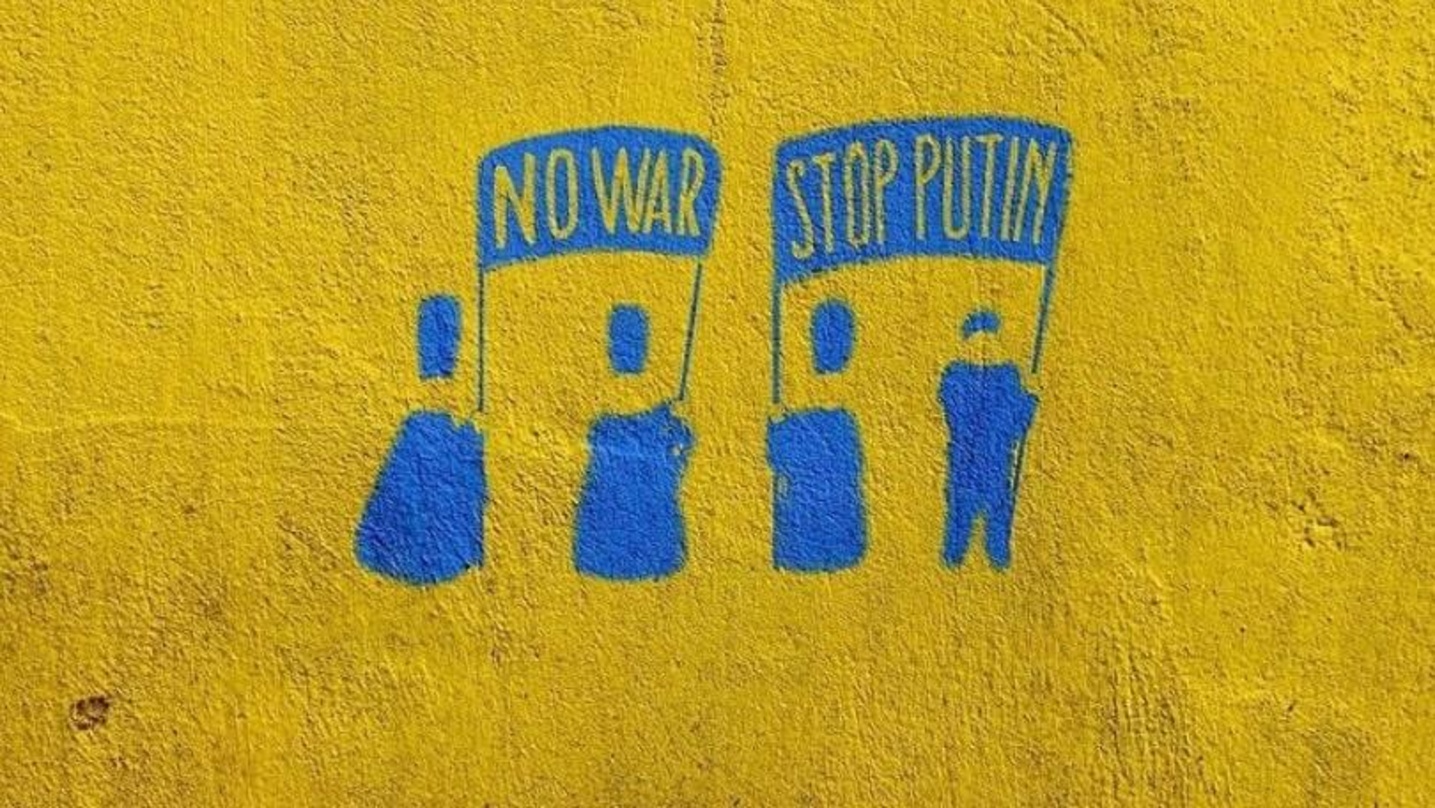 Forderten Demonstranten bei Friedens-Demonstrationen weltweit:"No War, Stop Putin"