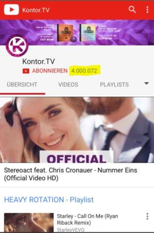 Prominenter Kanal: Kontor.tv