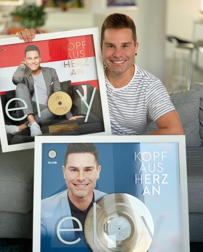 Mit seinen Edelmetallauszeichnungen: Eloy de Jong bei "Die Schlager des Sommers"