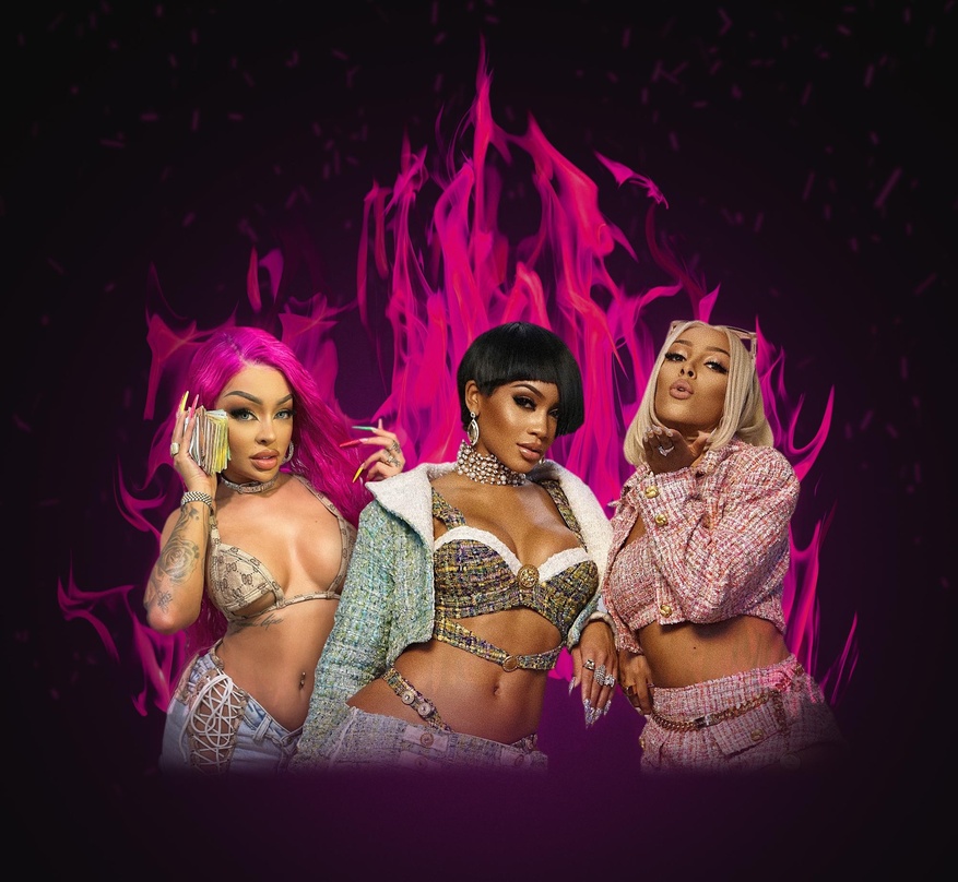Landen auf Anhieb auf Platz eins: Katja Krasavice, Saweetie und Doja Cat