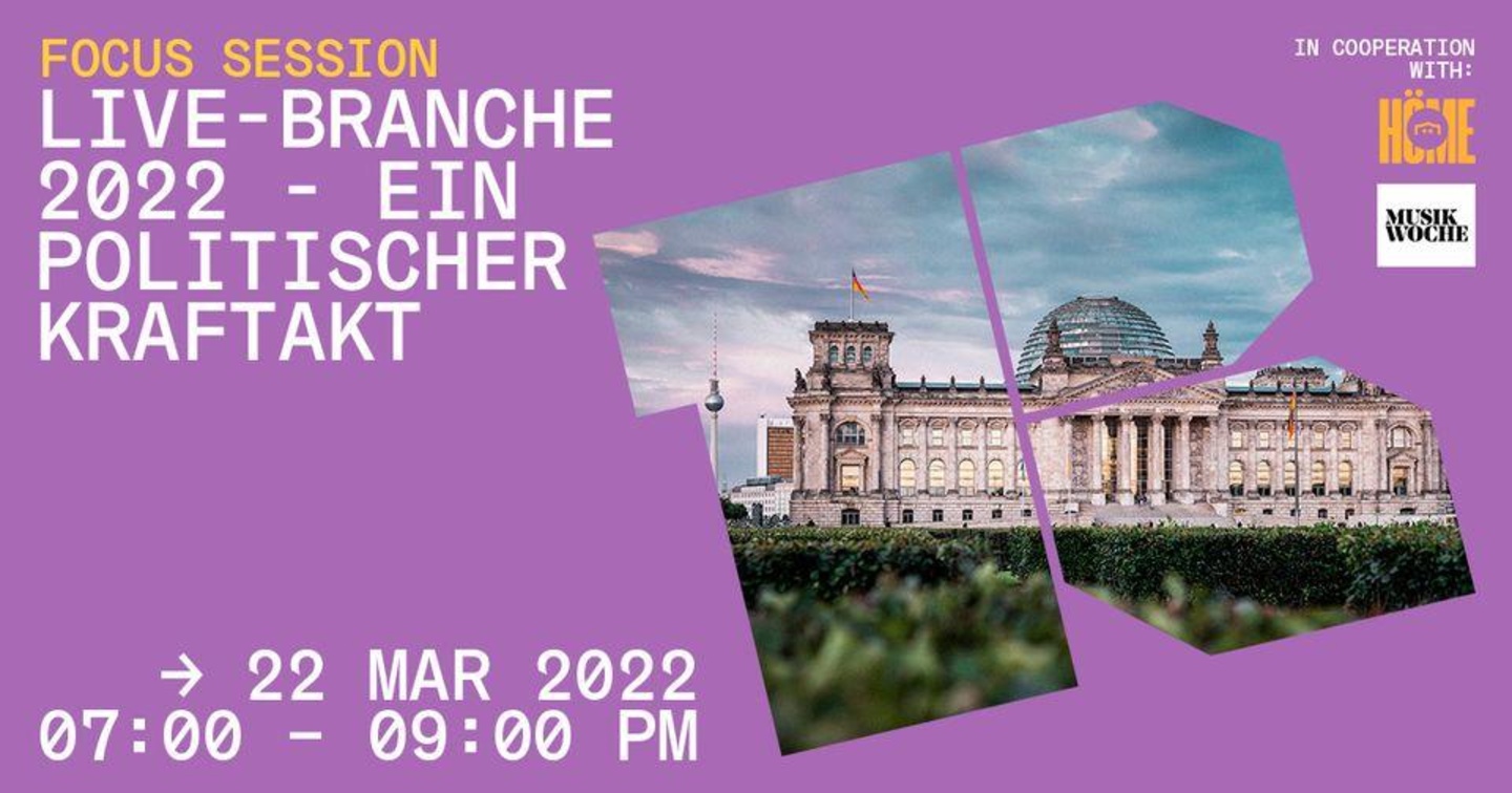 Fand als erste Focus Session des Reeperbahn Festivals physisch statt: das Townhall Meeting "Ein politikscher Kraftakt"