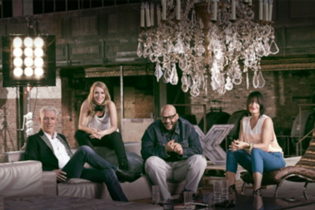Warten auf bessere Quoten: die neue "X-Factor"-Jury mit (von links) H.P. Baxxter, Sandra Nasic, Moses Pelham und Sarah Connor
