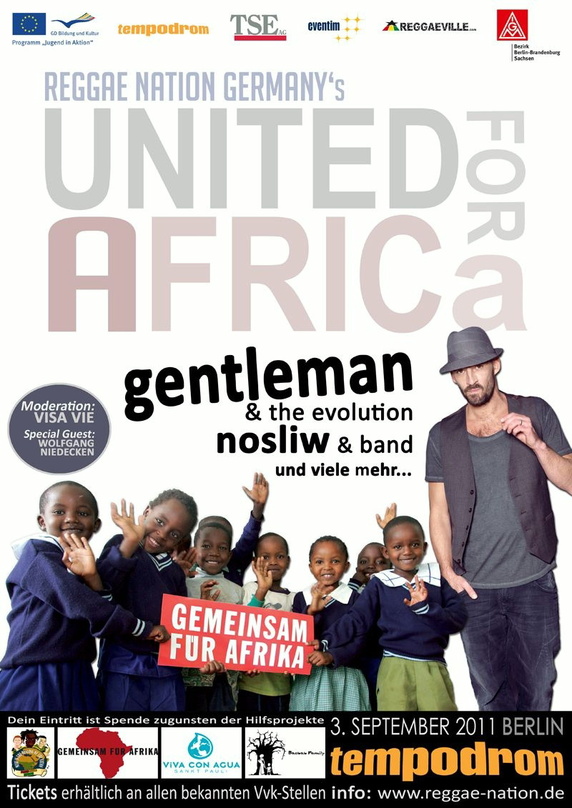 Solidarisieren sich mit Afrika: Gentleman und "United For Africa"