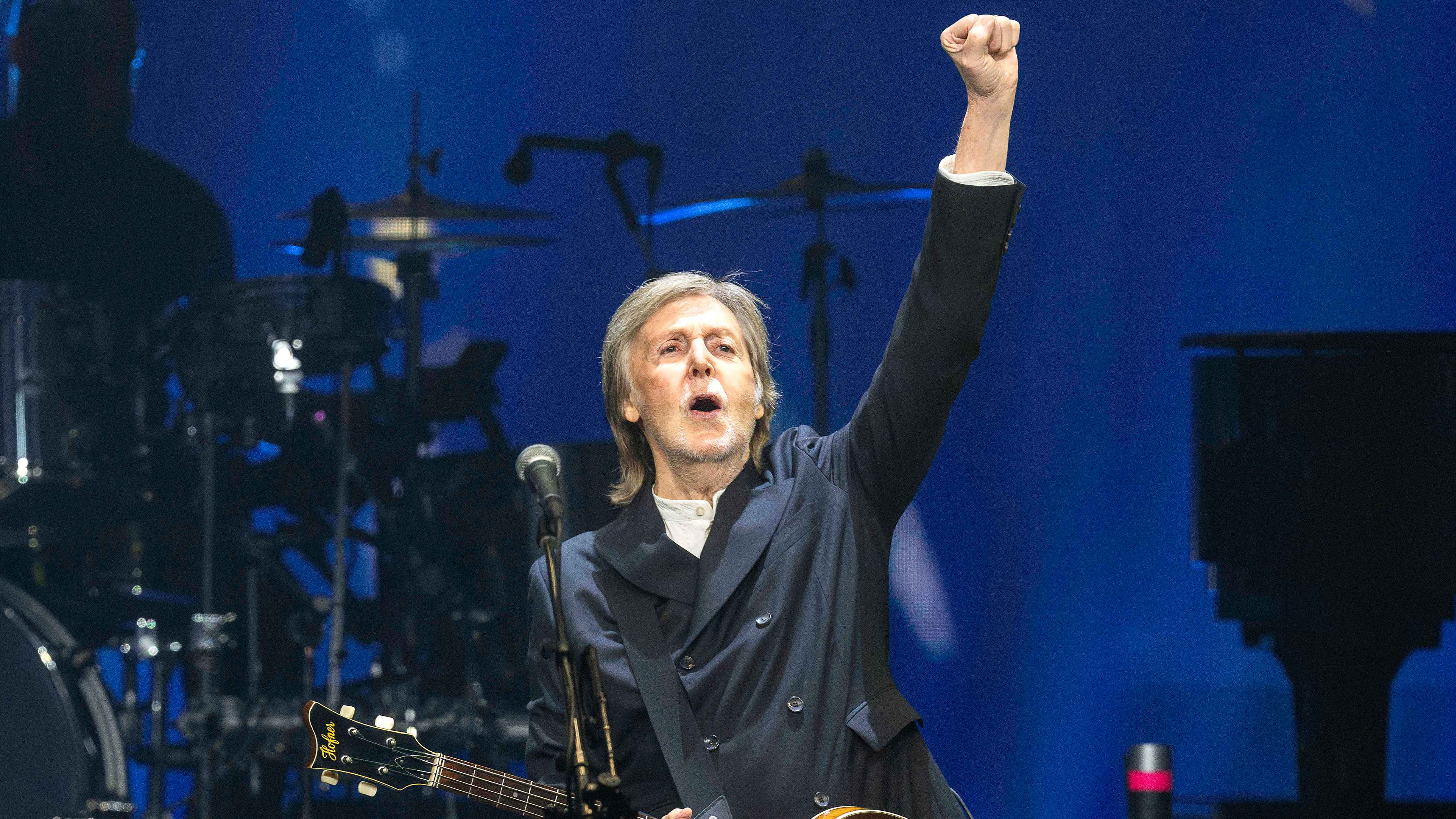 Beteiligt sich an der Aktion gegen KI-Unternehmen: Paul McCartney, hier bei einem Konzert in Nashville am 6. November 2025 .