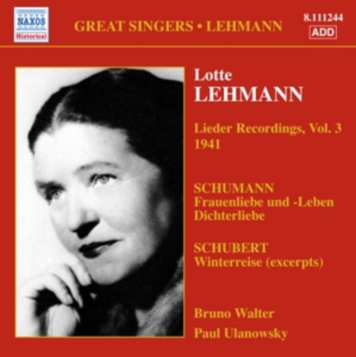 Lotte Lehmann – Lieder Recordings Vol. 3 - 1941