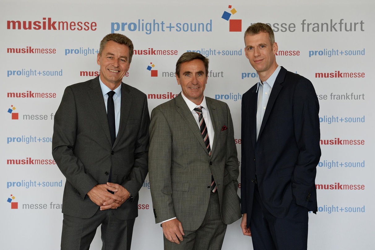 Stellten das neue Konzept vor (von links): Detlef Braun (Geschäftsführer Messe Frankfurt), Stephan Kurzawski (Geschäftsleitung Messe Frankfurt Exhibition GmbH) und Kai Hattendorf, Bereichs...