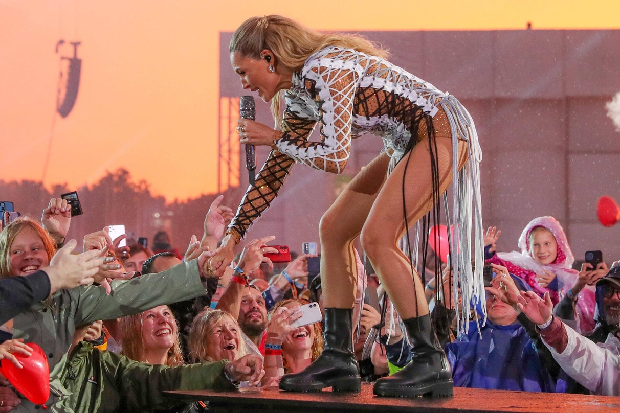 Von ihrem Münchner Konzert zeigte das ZDF einen Zusammenschnitt: Helene Fischer