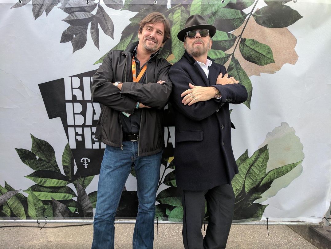 Begrüßten sich auf dem Reeperbahn Festival: Manlio Celotti (links) und Dave Stewart