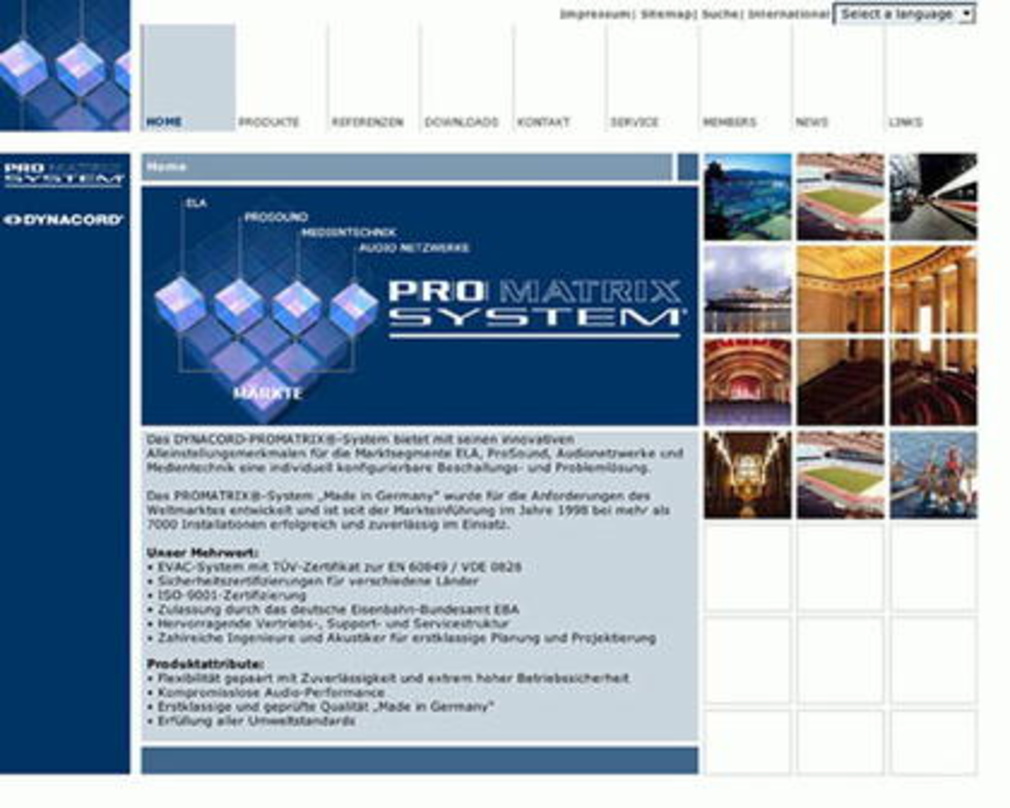 Jetzt online: Neu Seite zum Promatrix-System