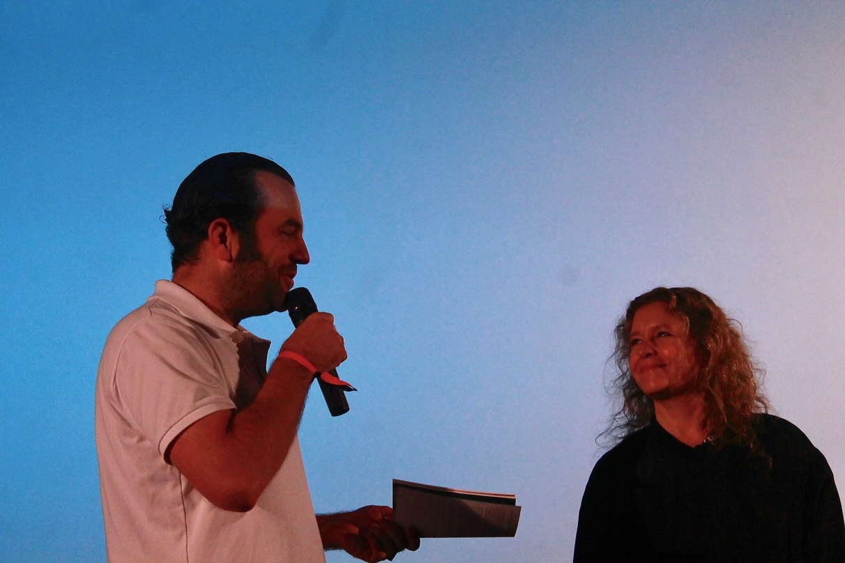Planen für das nächste Jahr: Martin Hossbach und Katja Lucker bei der Eröffnung des Pop-Kultur-Festivals 2017