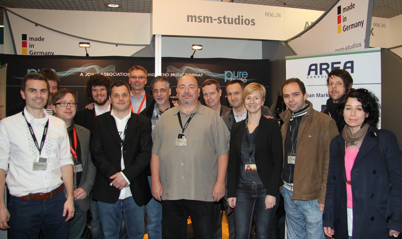 Wollen die Pure Audio Blu-ray als Nachfolgeformat für SACD und DVD-Audio voranbringen: Mitglieder und Partner der Interessengemeinschaft Pure Audio auf der Midem 2013||Wollen die Pure Audi...
