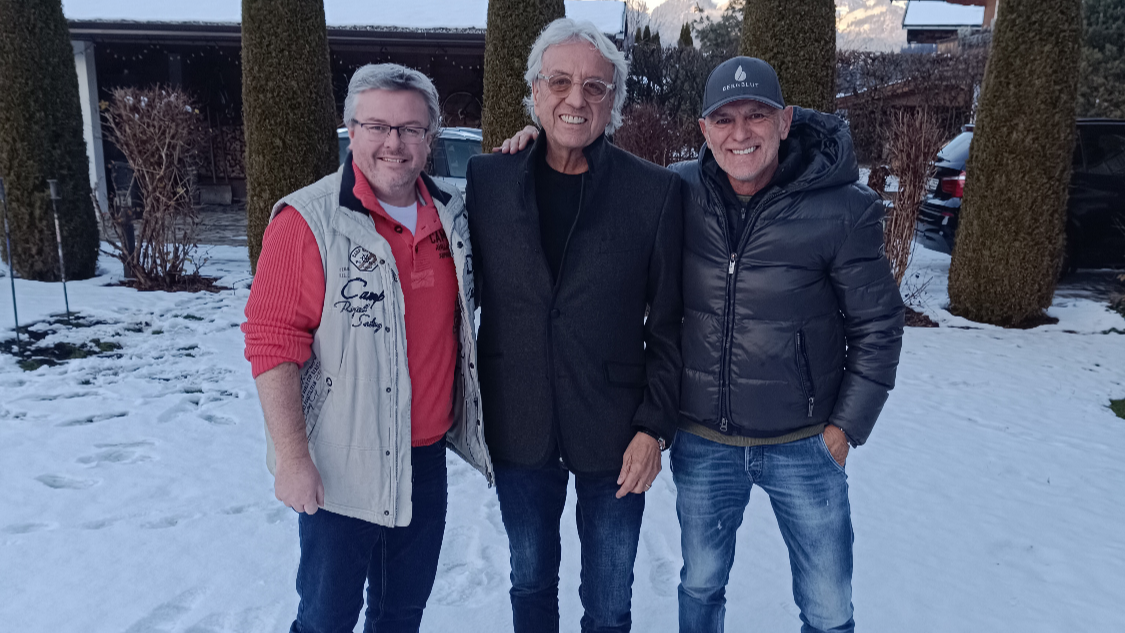 Feilen wieder gemeinsam an neuen Songs (von links): Sascha Eibisch (Relax), Bernie Paul und Claus Mathias (Relax).