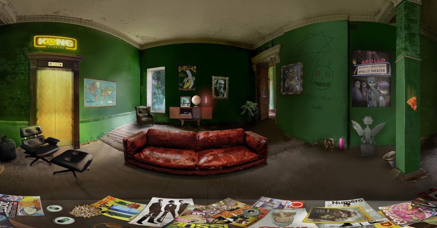Ermöglicht einen 360-Grad Rundgang: Die Gorillaz-App