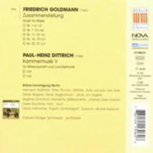 Bläservereinigung Berlin – Neue Musik in der DDR Vol. 6 - Zusammenstellung/Kammermusik V
