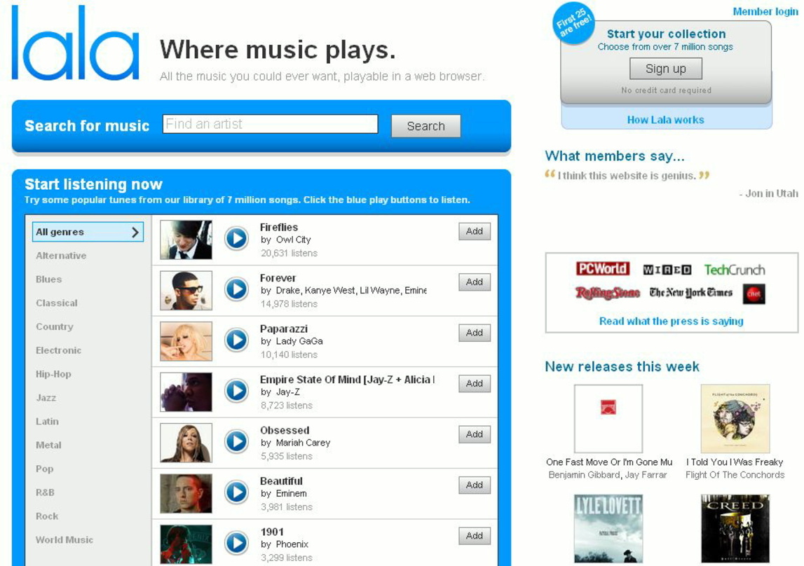 Soll künftig auch mobil verfügbar sein: Das Streamingangebot von Lala