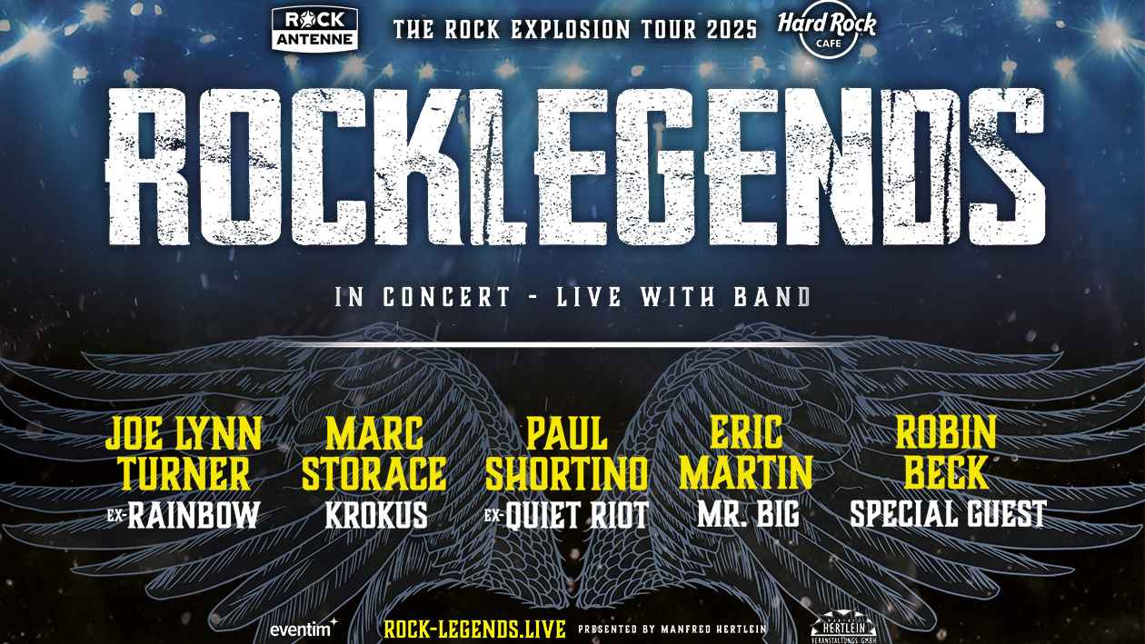 Touren im Oktrober 2025: die "Rock Legends" von Manfred Hertlein.