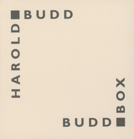 Harold Budd – Buddbox