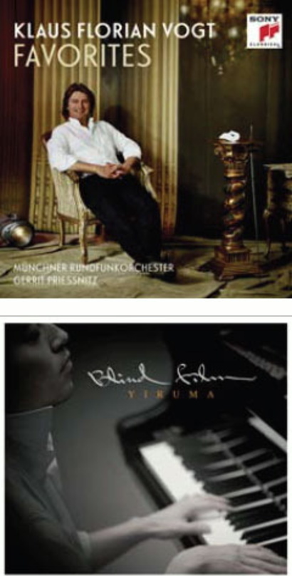 Schwerpunkte von Sony Classical im März: neue Alben vom Tenor Klaus Florian Vogt und Yiruma