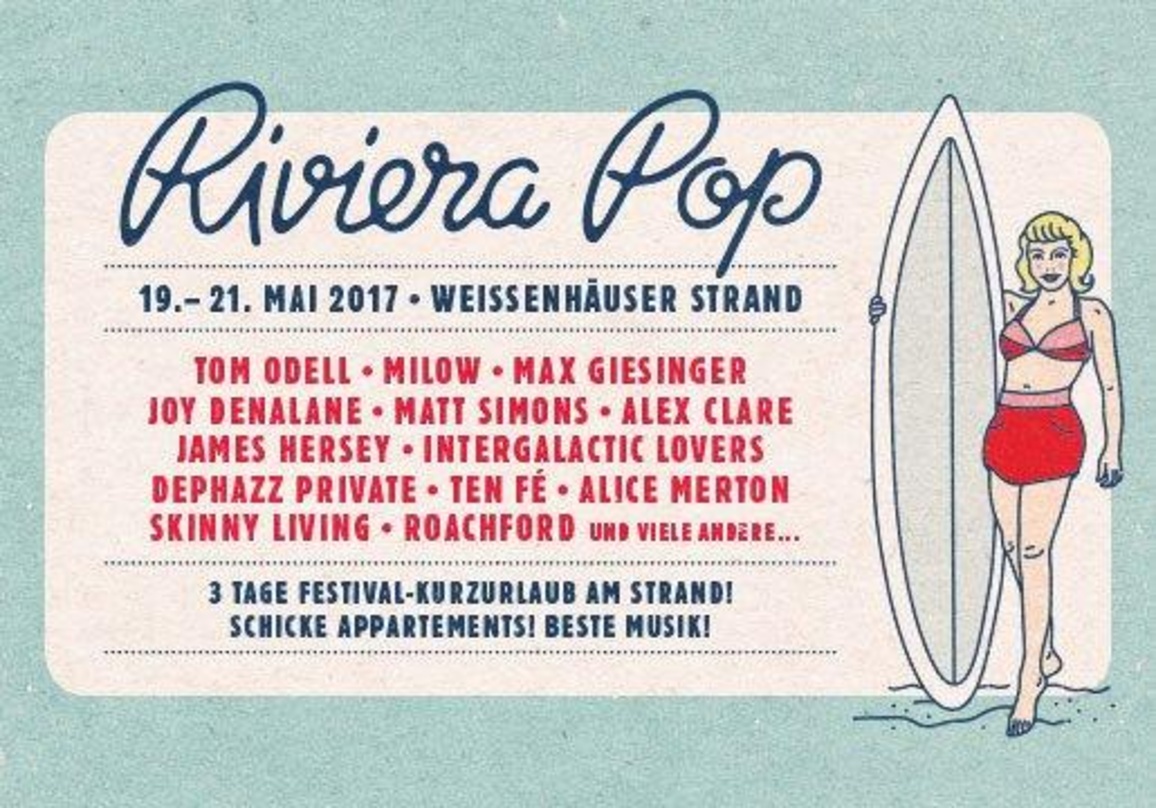 Zog nicht wie gewünscht: Plakat zu Riviera Pop mit dem geplanten Line-up