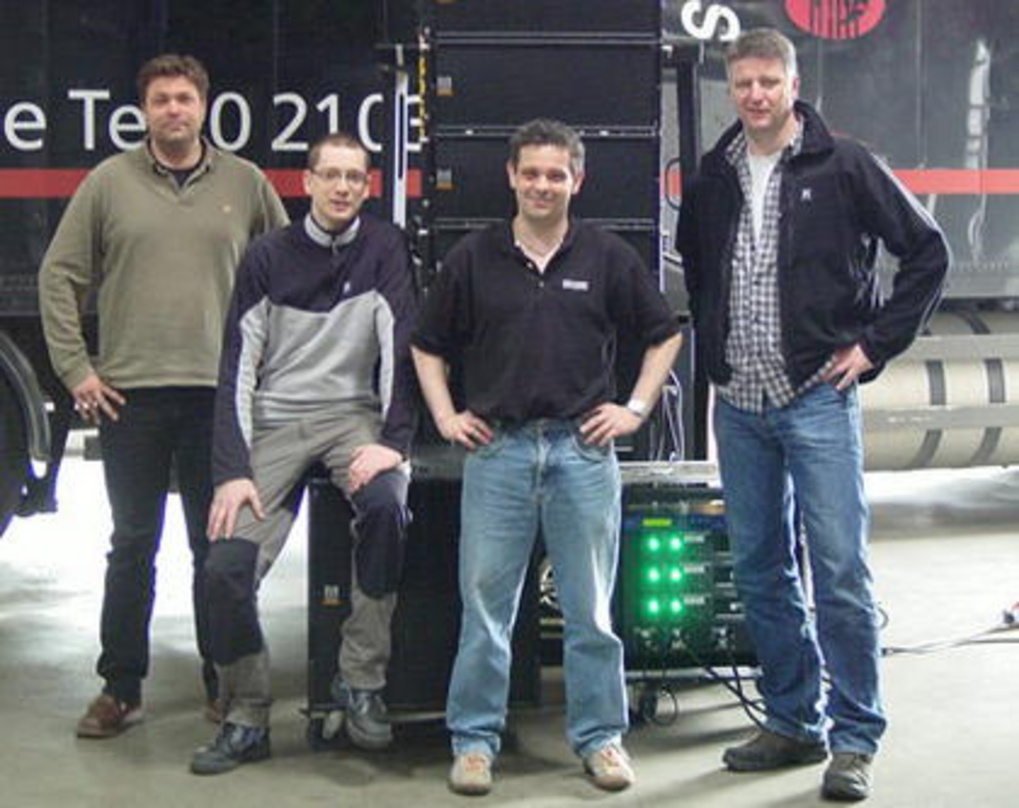 Glücklich mit neuem Line Array von Martin: das Sound-Farm-Team