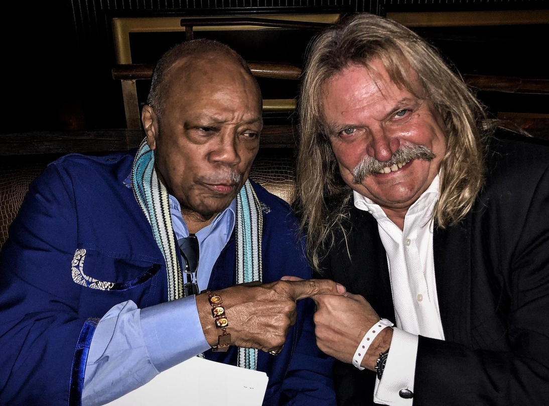 Musikproduzenten unter sich: Quincy Jones (links) und Leslie Mandoki