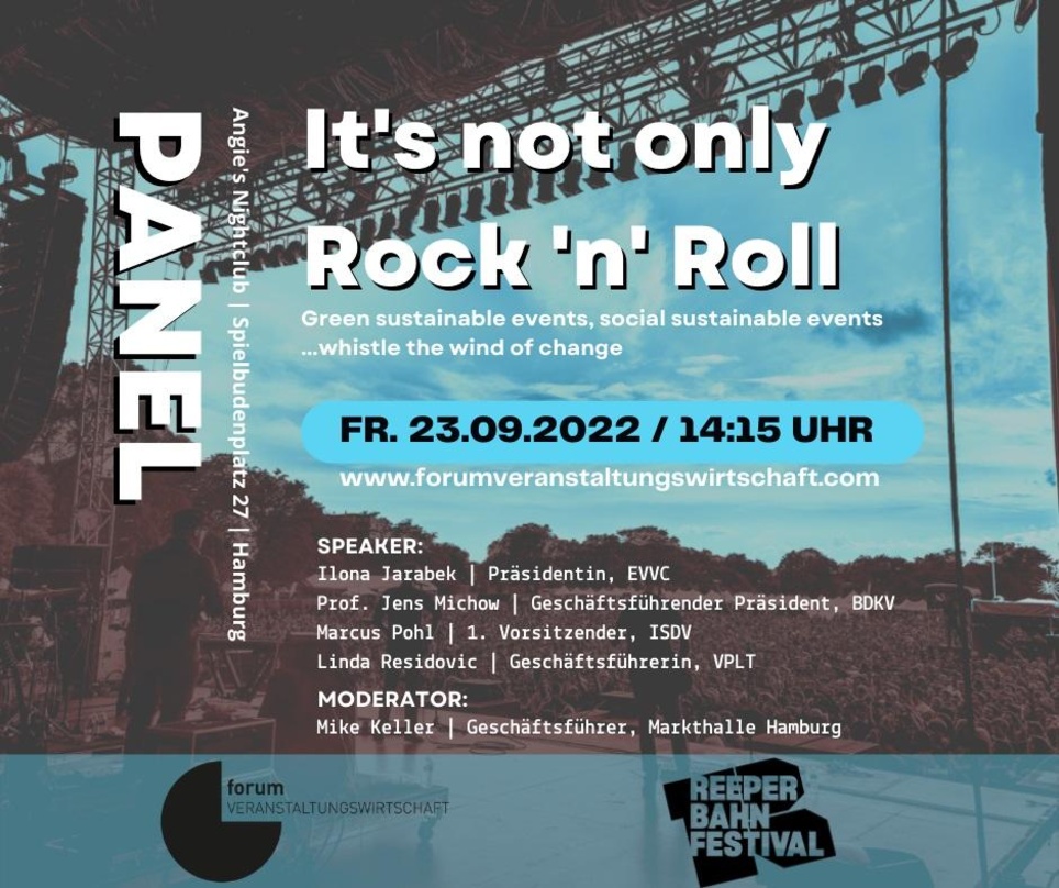 Findet am 23. September im Angie's Nightclub statt: das Panel vom Forum Veranstaltungswirtschaft