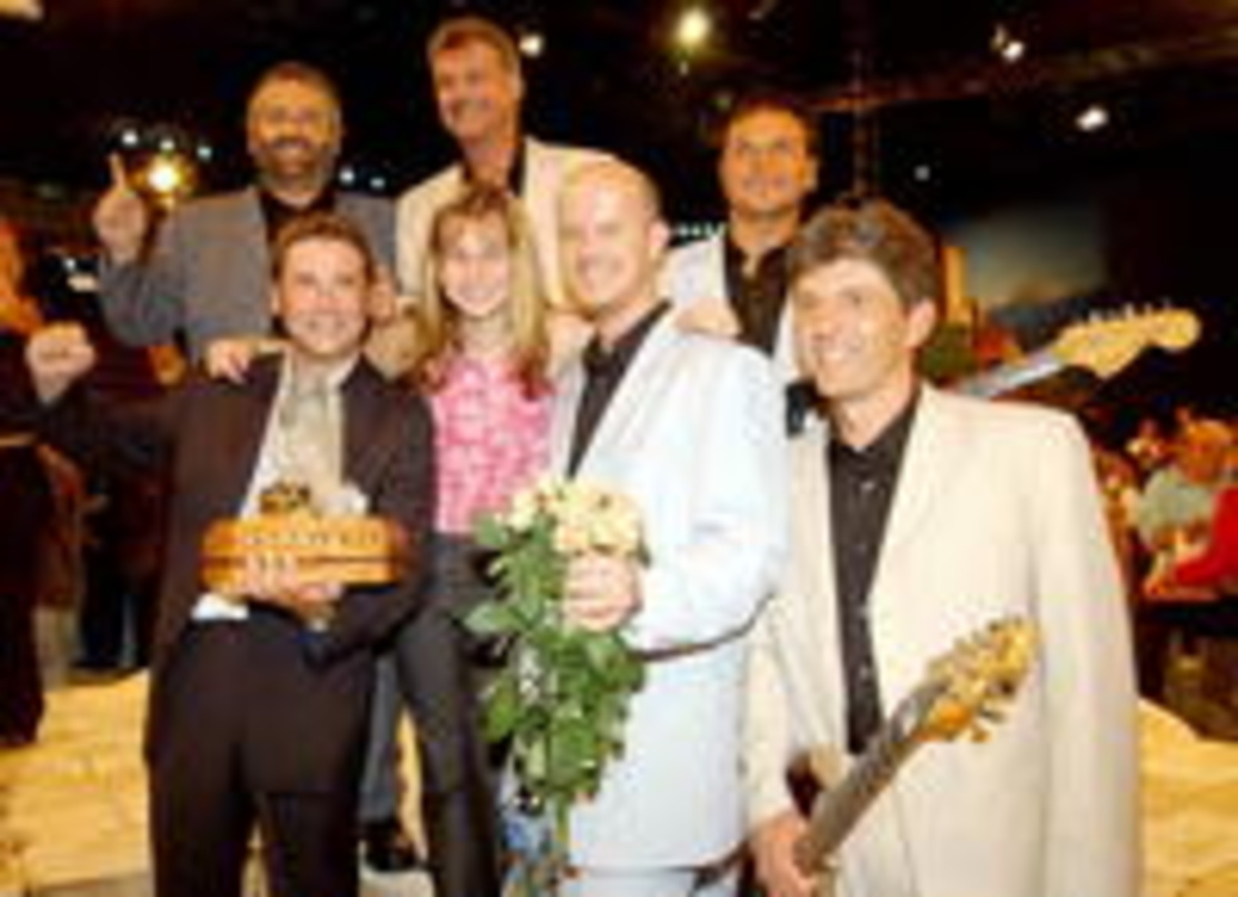 Gewannen den Grand Prix der Volksmusik 2002: das Nockalm Quintett & Stephanie