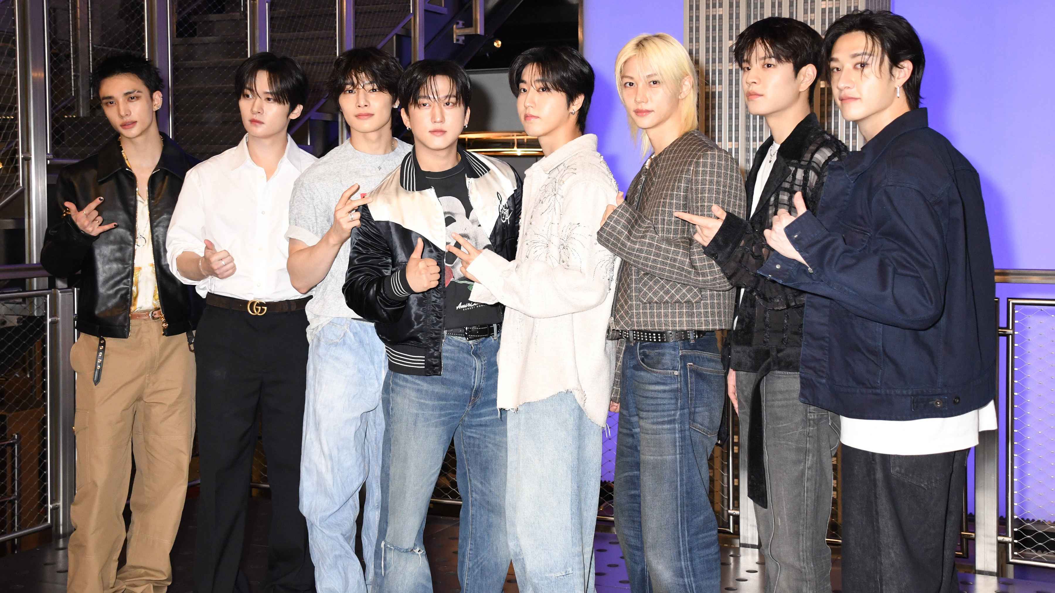 Erstmals auf eins: die Stray Kids, hier bei einem Termin im Juni 2025 in New York.